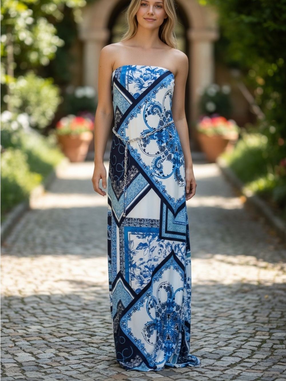 Caché RARE strapless maxi small